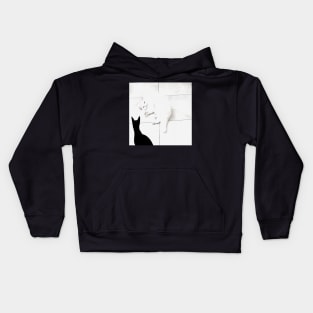 WHITE AND BLACK Kids Hoodie